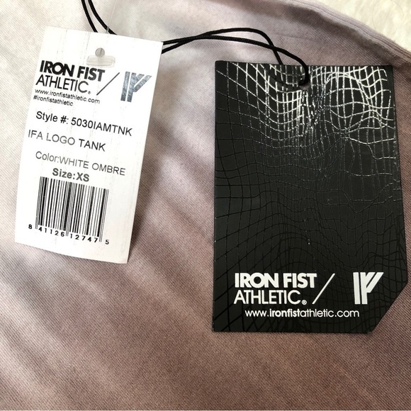 NWT Iron Fist Athletic White to Brown Ombré Men’s Tank Top XS - Picture 8 of 9